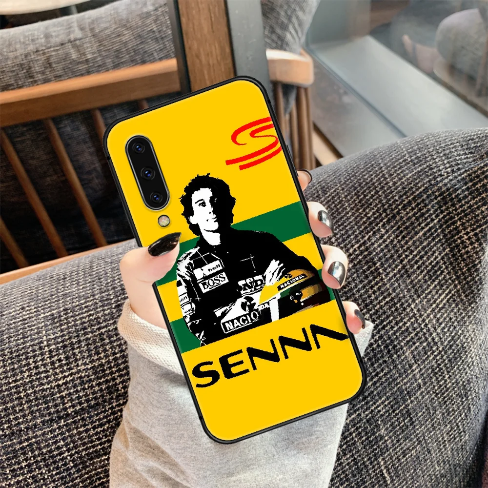 

Ayrton Senna F1 Racing Phone Case Cover For Samsung Galaxy A10 A11 A20 E A21 A30 A40 A41 A50 A51 A70 A71 A81 S black Prime