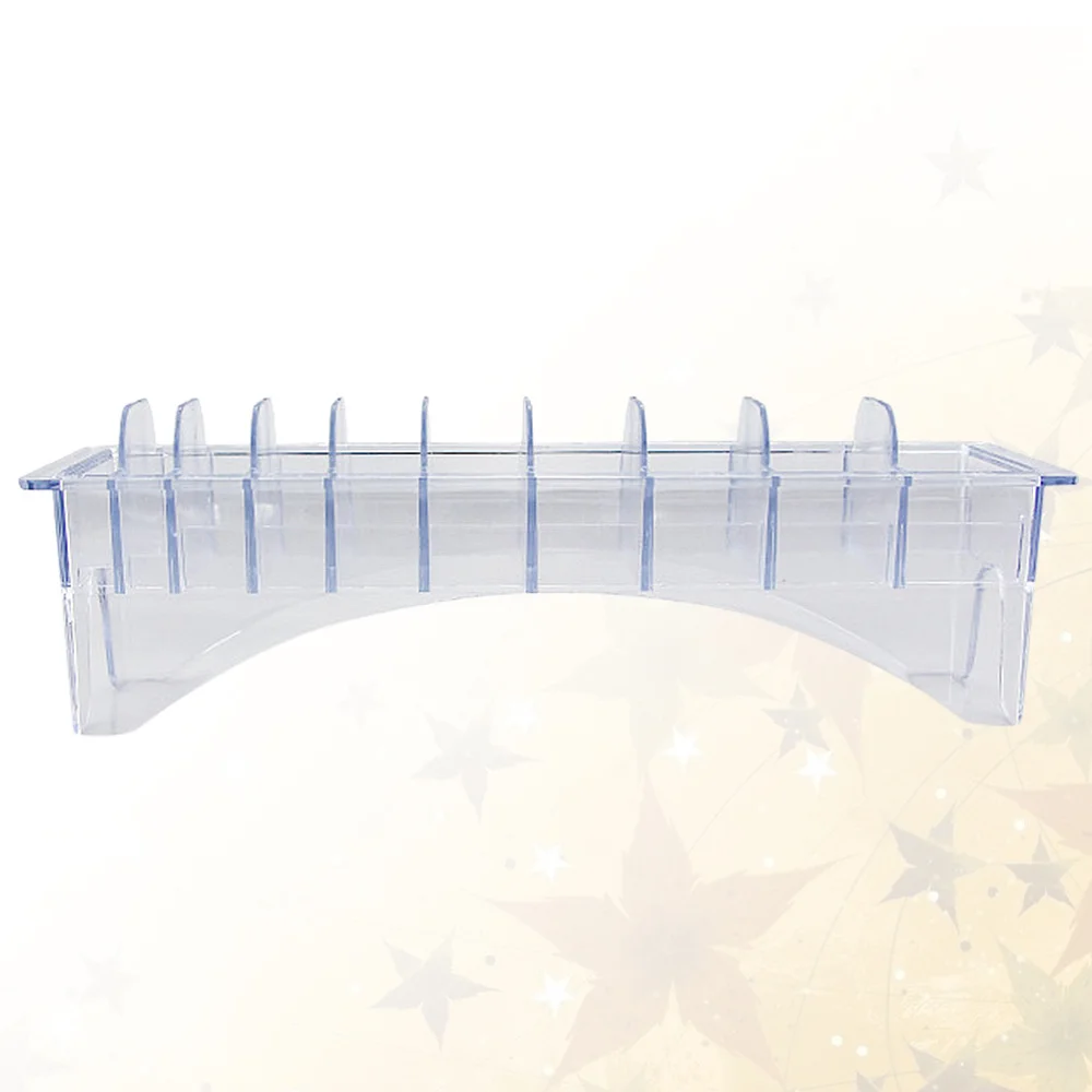 

1pc Universal Limit Comb Box Electric Clipper Caliper Storage Case Hairdressing Accessories (8 Slots)