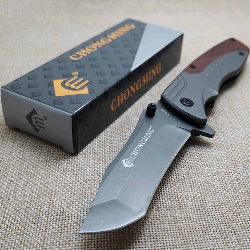 

8.6'' Damascus folding knife hunting knife camping folding knife tactical rescue knife outdoor hiking self-defense knife tools