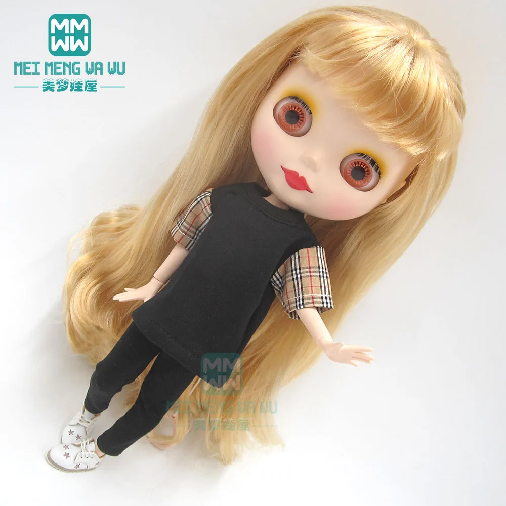 Модная свободная футболка Blyth clothe облегающие брюки кожаная обувь для Azone 1/6