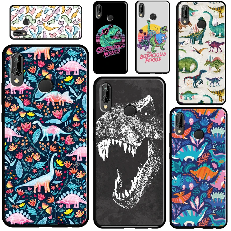 

Милый динозавр Динозавр для Huawei P40 Lite P20 P30 Pro Mate 20 P Smart Z 2019 Nova 5T чехол для Honor 50 8X 9X 10i