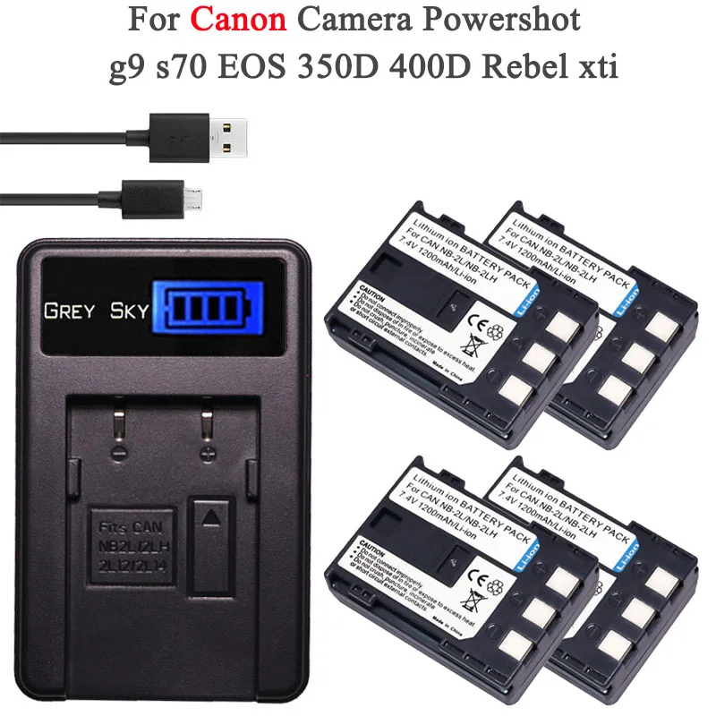 Аккумулятор для камеры литий-ионная аккумуляторная батарея Canon Powershot g9 s70 EOS 350D 400D