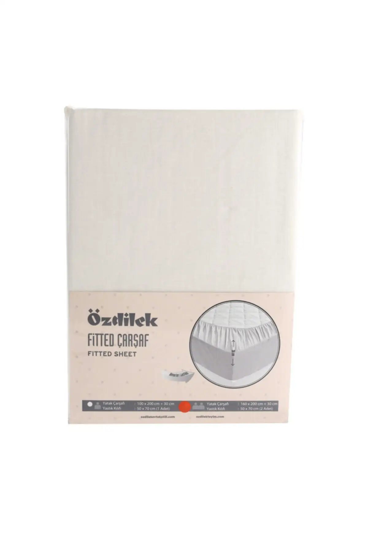 

Fitted (wheel) Padded Double Personality Ranforce Bed Sheets-ecru