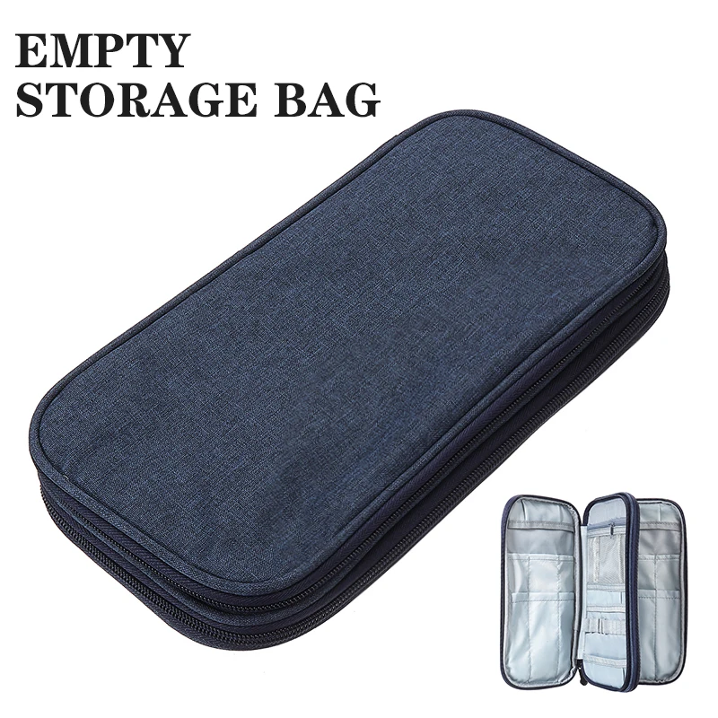 

Looen Knitting Bag Portable Crochet Hook Knitting Needles Scissors Ruler Sundries Organizer Storage Bag Empty Pouch Sewing Bag