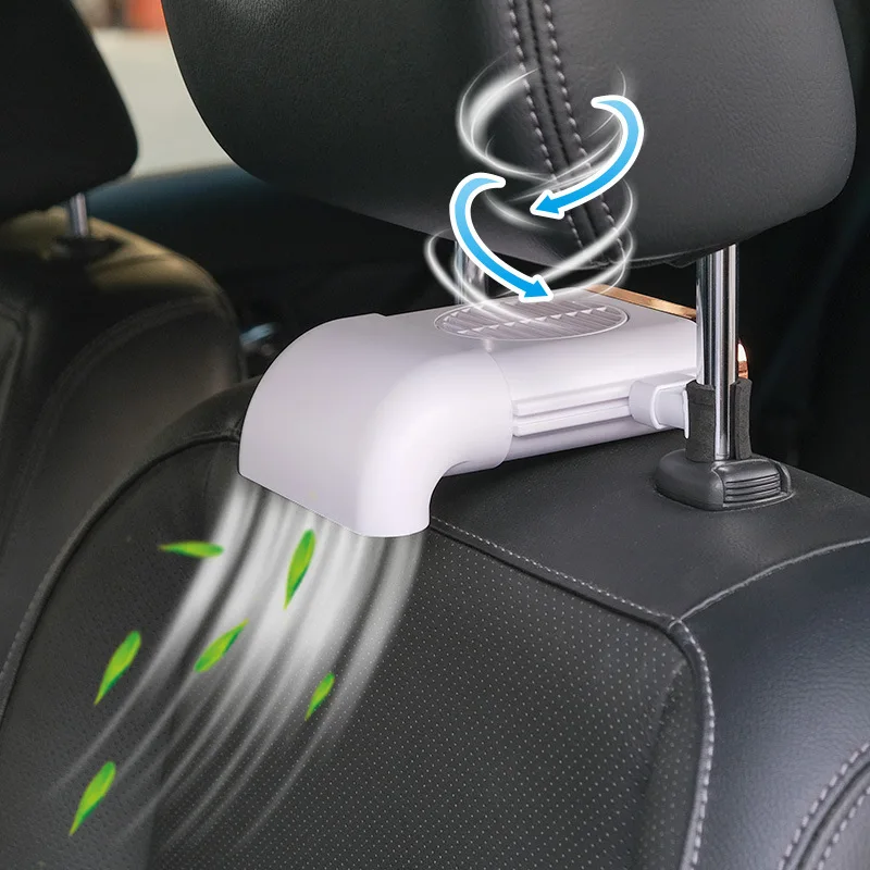 

HGV Car Back Mini USB Fan Silent Cooler Portable Air Cooling Fan Use Car Traveling Fan Three Grade Wind Speed Car Accessories