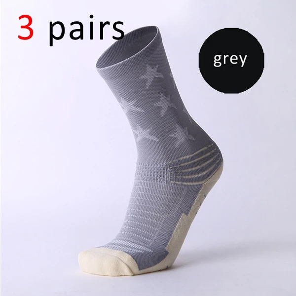 6 VERIDICAL professional compression socks pentagram breathable man short socks 3 pairs white thick non-slip meias masculino - Цвет: 6
