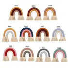 Макраме Радуга настенные декоративные цветные для Бохо домашний декор, вечерние принадлежности, детский душ, комната в общежитии