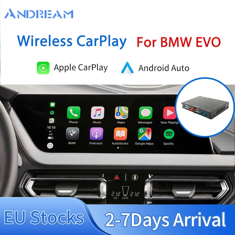 Apple Carplay модуль беспроводной для BMW Evo система 2016-2019 Android-автоматическая