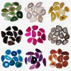 1 шт. лечебные натуральные срезы агата без отверстия Друза изготовление, поиск ювелирных изделий каменные срезы 50-80 мм домашний подарок diy Оптовая продажа Украшений