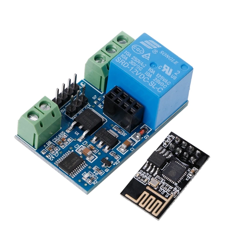 12V ESP8266 2-битное Wi-Fi реле IOT интеллектуальное домашнее мобильное приложение с