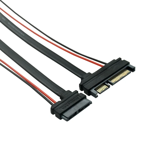 UXG Кабель SATA 22Pin 7+15 на Slimline SATA 13Pin 7+6 30см