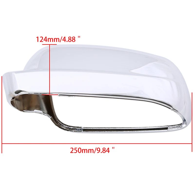 Posbay хромированное левое/правое боковое зеркало для VW Golf MK4 2000 2001 2002 2003 2004 2005 2006 2007