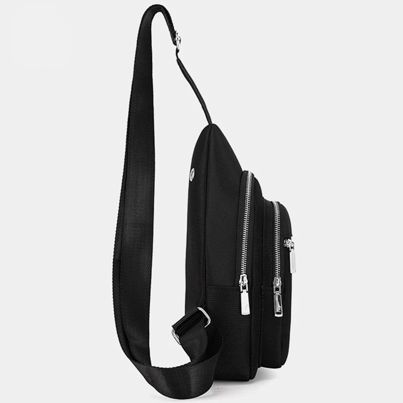 BANGNISIDAISHU мужская сумка-мессенджер, нагрудная сумка, Повседневная сумка через плечо, Мужская Уличная сумка-мессенджер с отверстием для наушн... от AliExpress WW