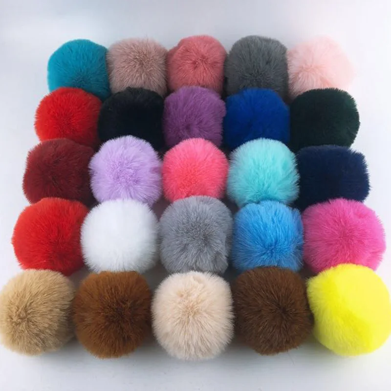 

10pcs DIY Pompom Ball 5cm Imitate Rabbit Fur Balls Pom Poms Crafts Sewing on Knitted Scarf Hats Fur Pompon DIY Crafts Materials