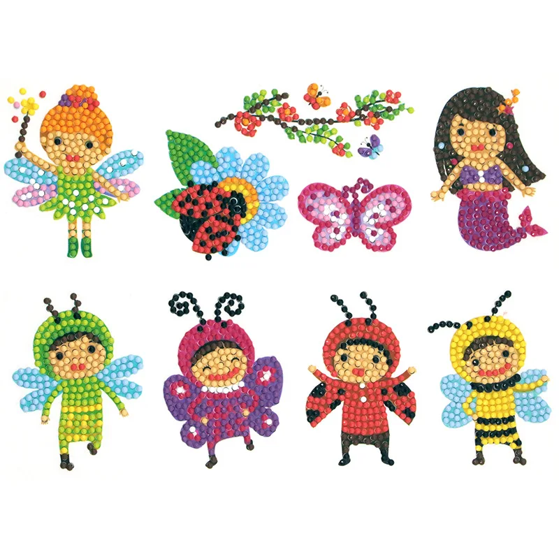 Алмазная живопись 5D Набор наклеек мультяшный Единорог принцесса алмазная