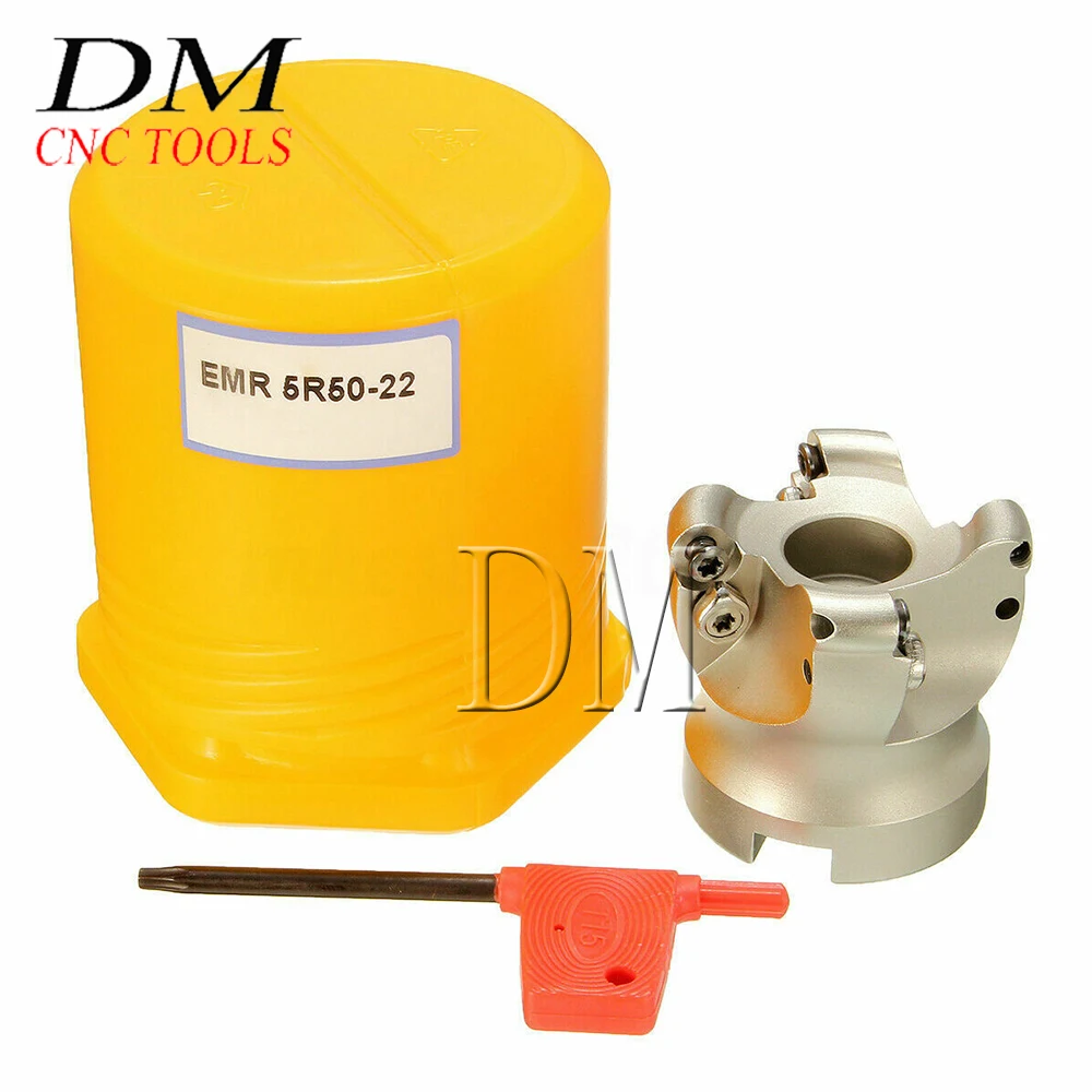 

4Flute EMR 5R-50-22 Face End Mill Indexable Cutter for Flat Cutting