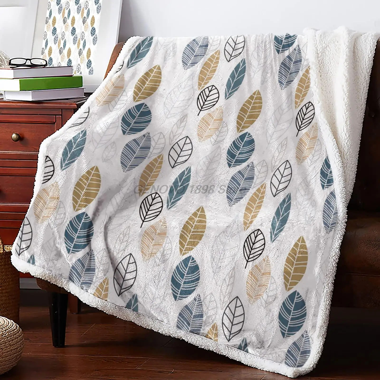 

Luxury Fleece Throw Blanket for Couch, Thick Fuzzy Fluffy Soft Cozy Bed Blanket, Reversible Sherpa Fleece Blanket for Sofa Chair