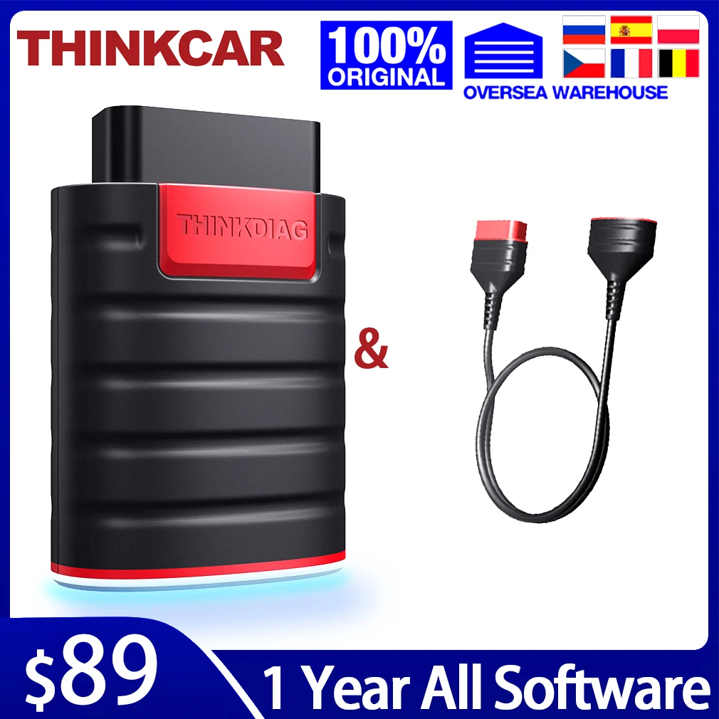 Диагностический инструмент THINKCAR Thinkdiag 4 0 OBD2 с кабелем полное программное