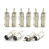 10pcs splitter plug bnc female to rca av male connector adaptor for cctv security camera surveillance video rg59 cable