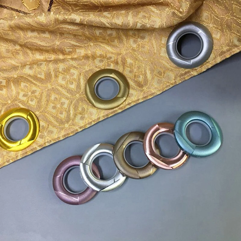 

Hot！10 Pcs Home Decoration Curtain Accessories Eight Colors Rings Eyelets for Curtains Grommet High Quality