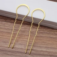 10pcs 105mm u shape hair sticks pin clip hairpin chinese headdresses gums for girl woman bridal barrettes accessories decoration