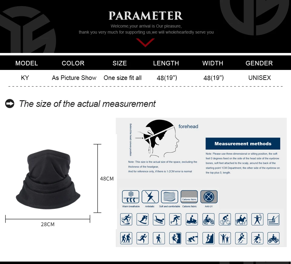 Зимние флисовые термо шеи теплые гетры полумаска для велоспорта и сноубординга