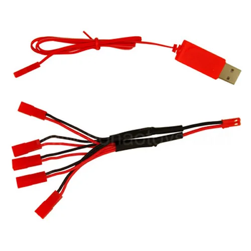 Зарядное устройство USB + 1 к 5 штекеров JST 3 7 в зарядка аккумулятора конверсионная