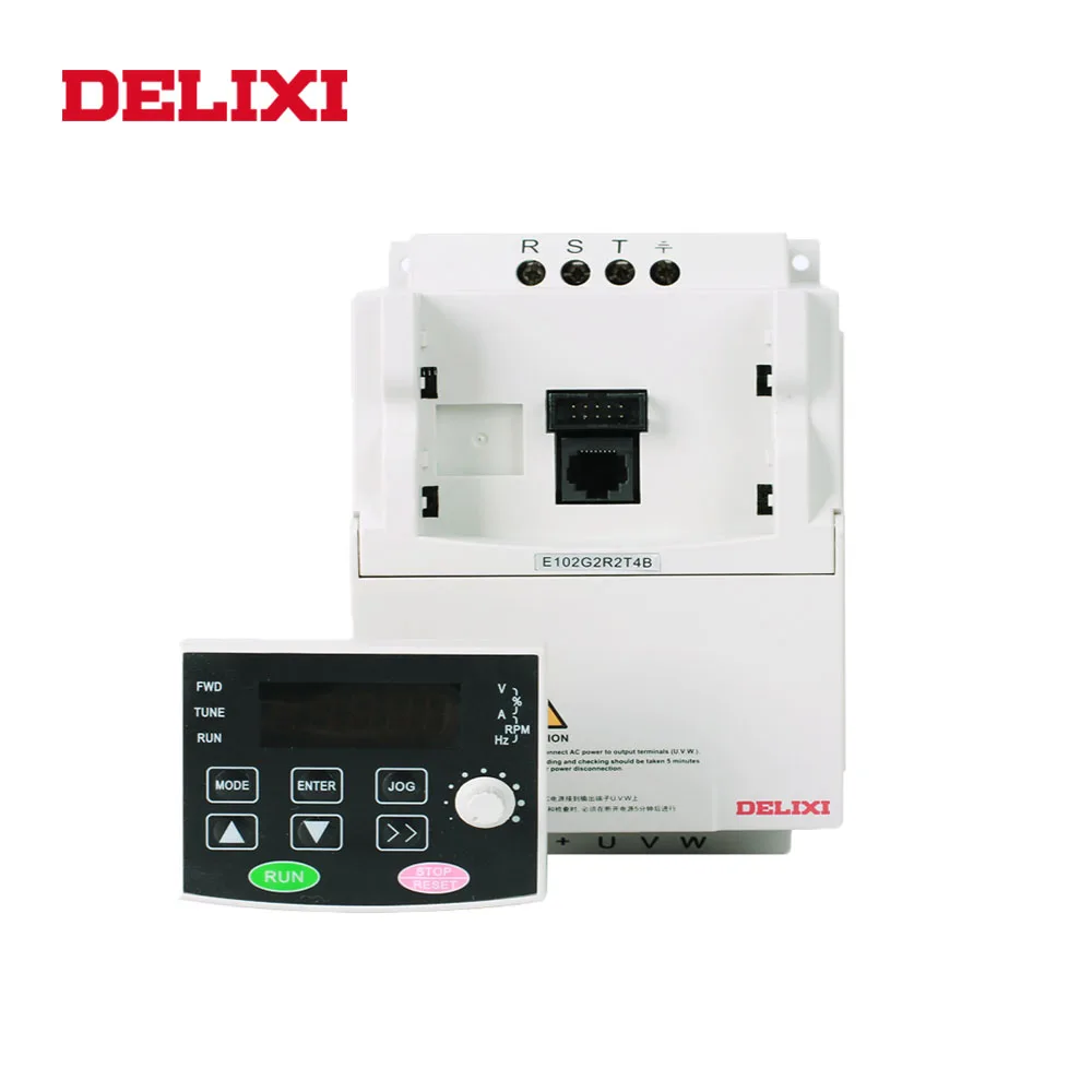 DELIXI AC 380V 1.5KW 3-фазный вход и тройной выходной преобразователь частоты для