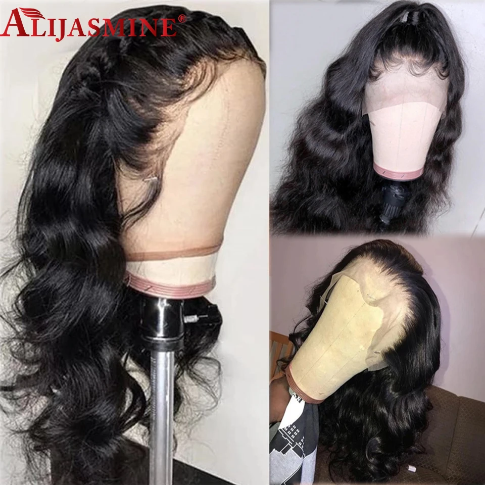 Объемные волнистые полностью кружевные человеческие волосы парики для черных