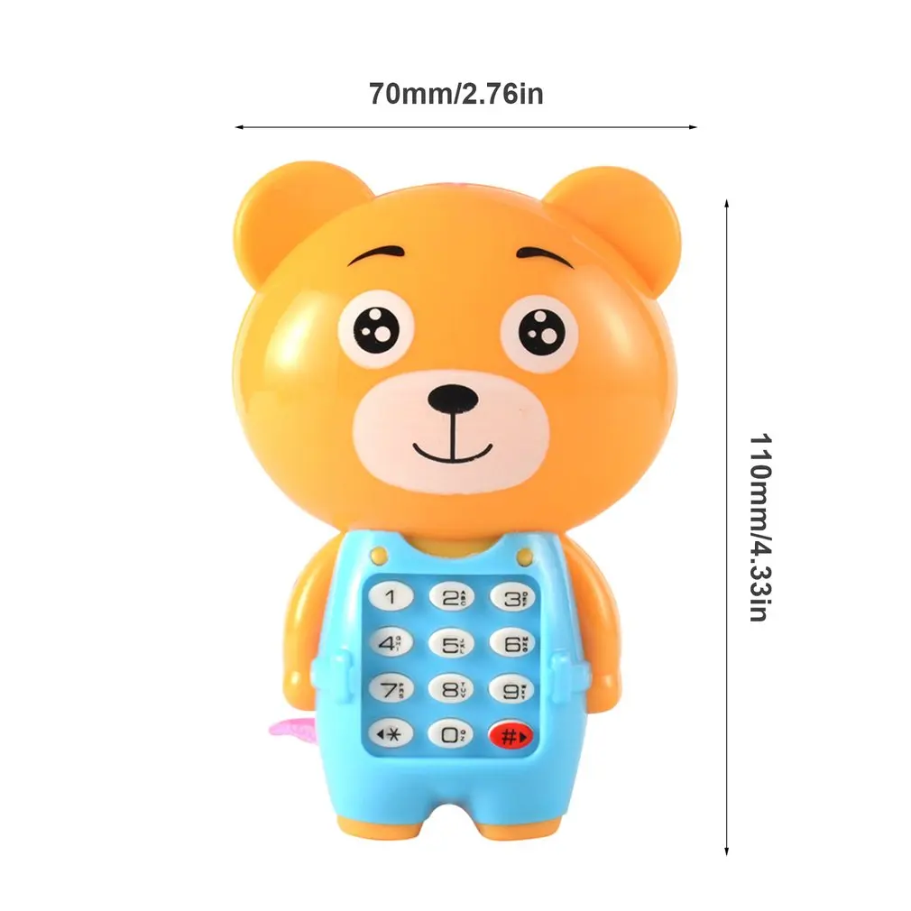 

Cartoon music phone glowing children puzzle baby gift children music phone Practical portable wear-resistant toys