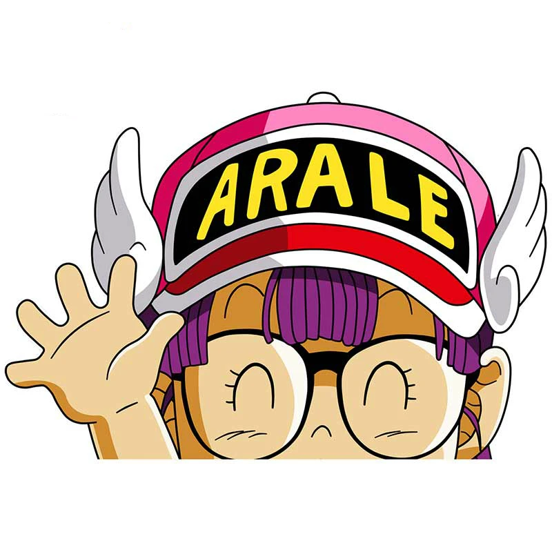 

Car Stickers Arale Scratches Waterproof PVC Personality for Windshield Bumper Motorcycle Helmet Decal