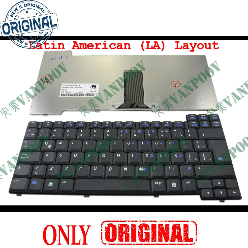 Новая клавиатура для ноутбука HP Compaq Presario X1000 NX7000 Pavilion ZT3400 черная с испанской