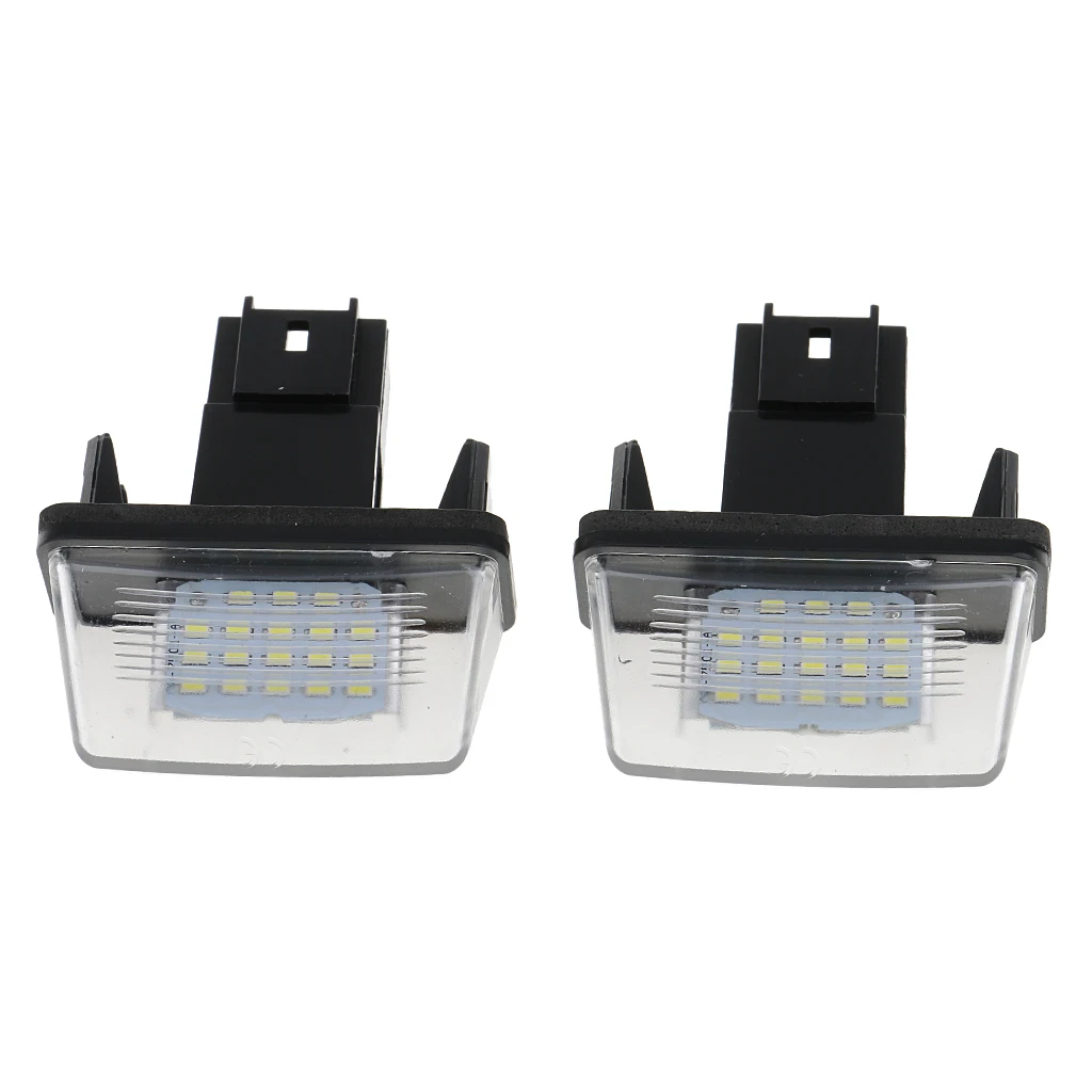 2 шт. Замена 18 SMD белый светодиодный номерной знак света для Citroen C3 C4 C5 C6 Saxo |