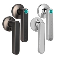 smart bluetooth door handle lock biometric fingerprint password app keyless entry lever door handle lock fechadura digital