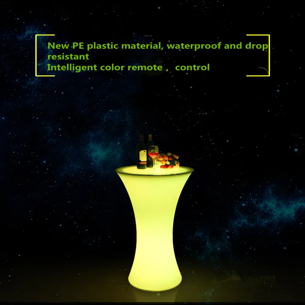 Новый 16 цветов меняющийся светодиодный коктейльный столик рост коммерческая