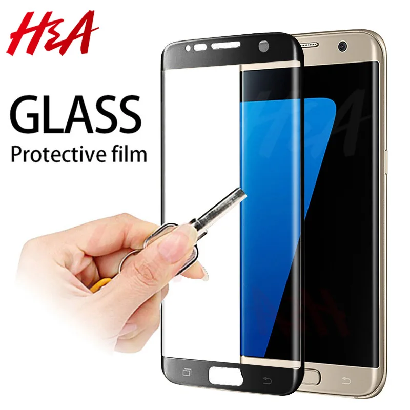 H& A 5D закругленные края полное покрытие Защитное стекло для samsung Galaxy S7 S6 Edge закаленное защитное стекло для экрана S7 Edge