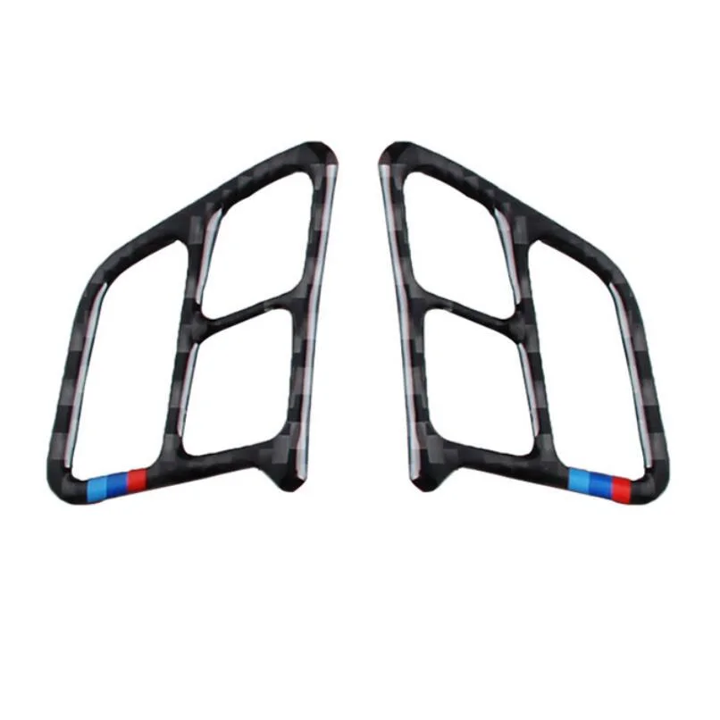 2 шт./лот углеродное волокно автомобильный Стайлинг рулевое колесо Кнопка