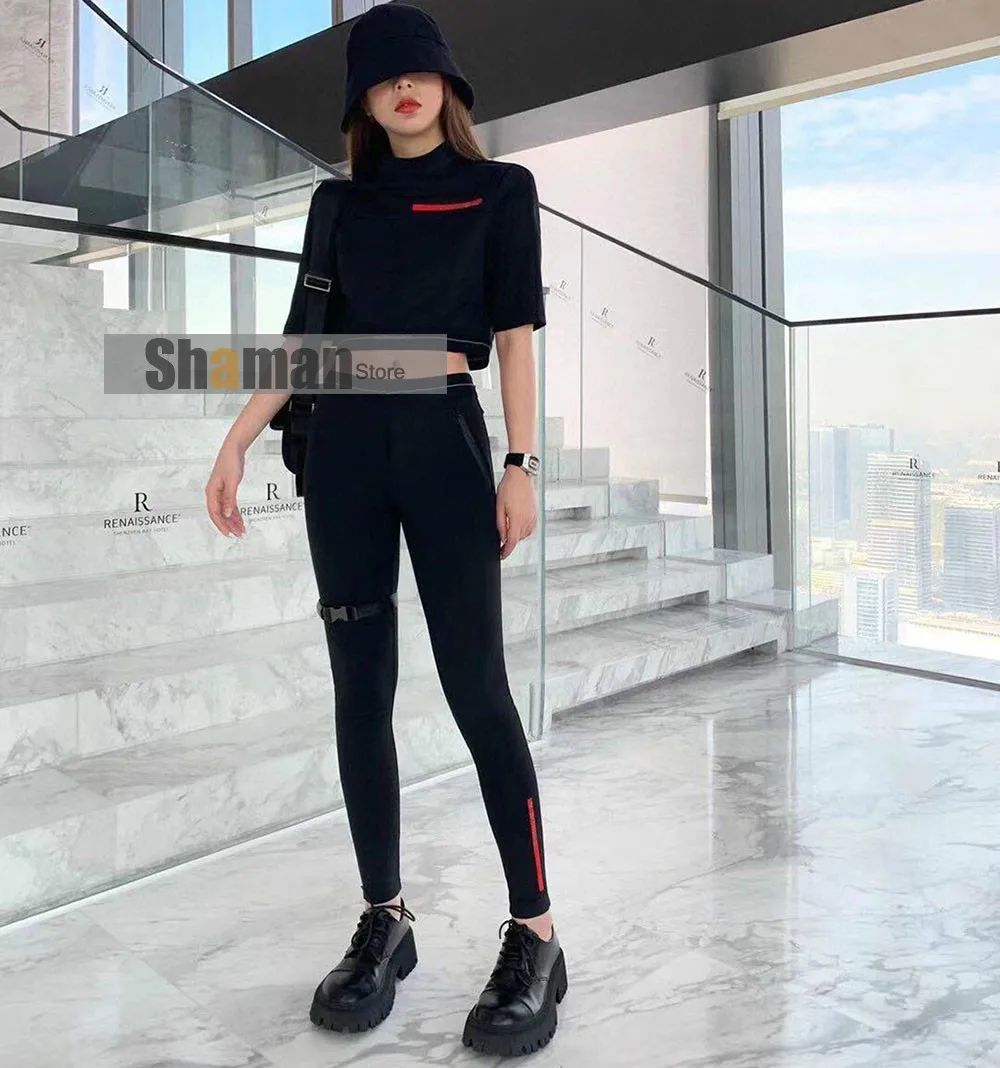 Luxury designer 2 two piece set outfits for women high end clothes 2021 spring summer branded pants ans crop short sleeve top