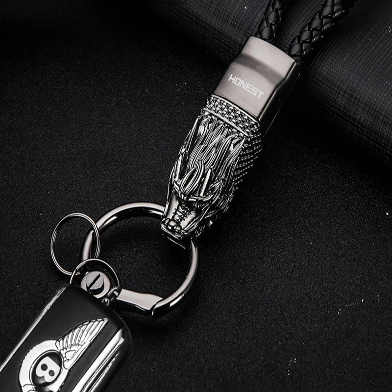 Кожаный брелок для ключей из цинкового сплава цинковый сплав аксессуары на