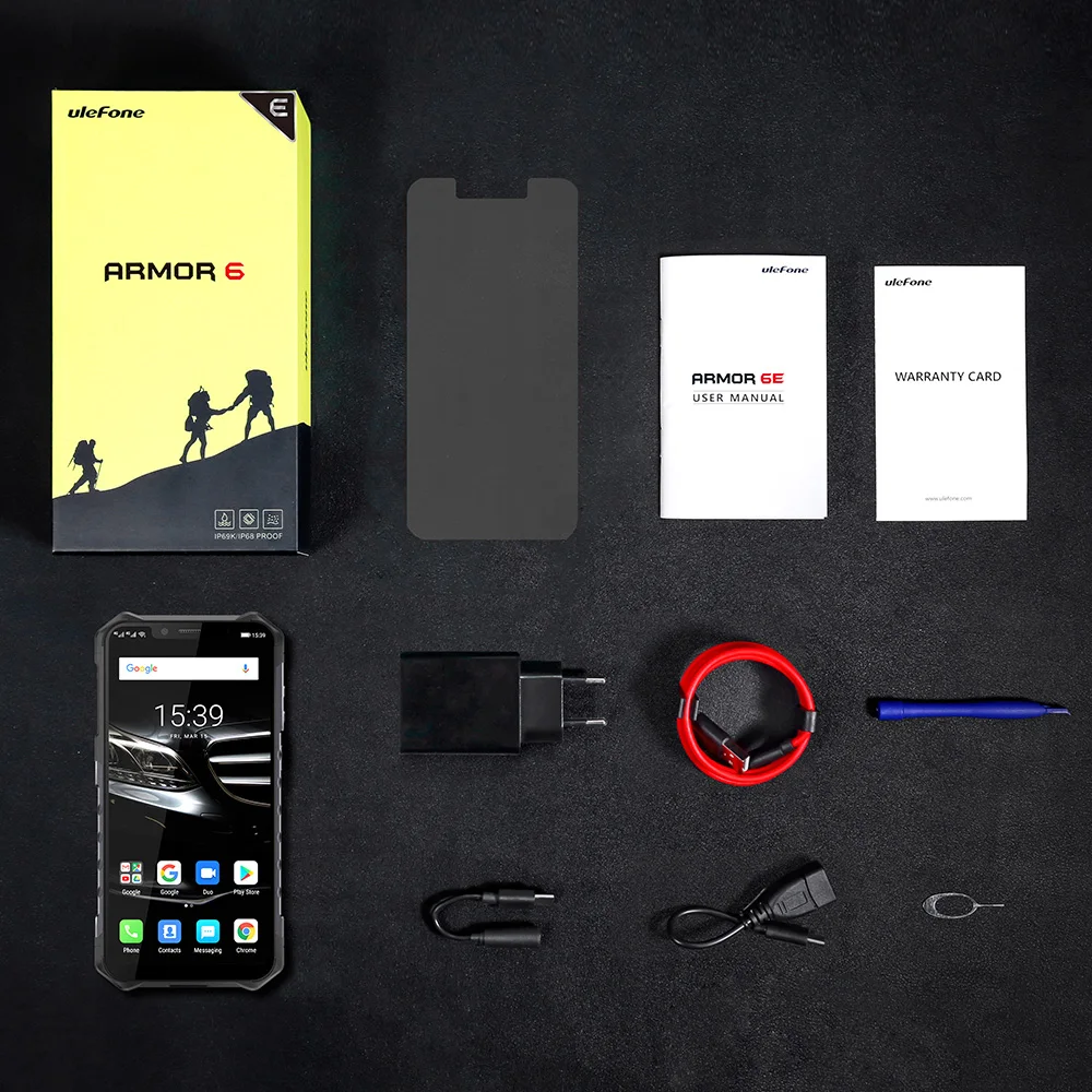 Смартфон Ulefone Armor 6E 4 + 64 ГБ IP68 6 2 дюйма Helio P70 Android 9 0 NFC|Смартфоны| |