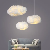 fashion white cloud pendant light decorative indoor lights new led pendant lamp cotton cloud hanging light restaurant coffee bar