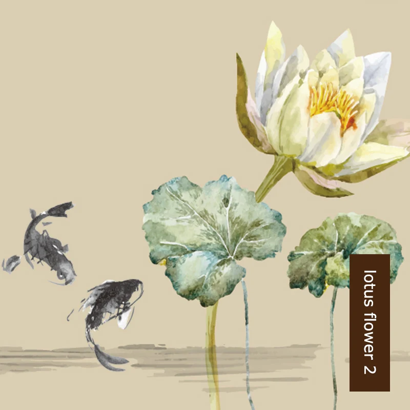 Lotus flower 2 SUNFREE цифровые печатные беспроводные рулонные жалюзи затемненные тканевые жалюзи с принтом в виде цветов и птиц Пружинные рулонные шторы - Цвет: Lotus flower 2