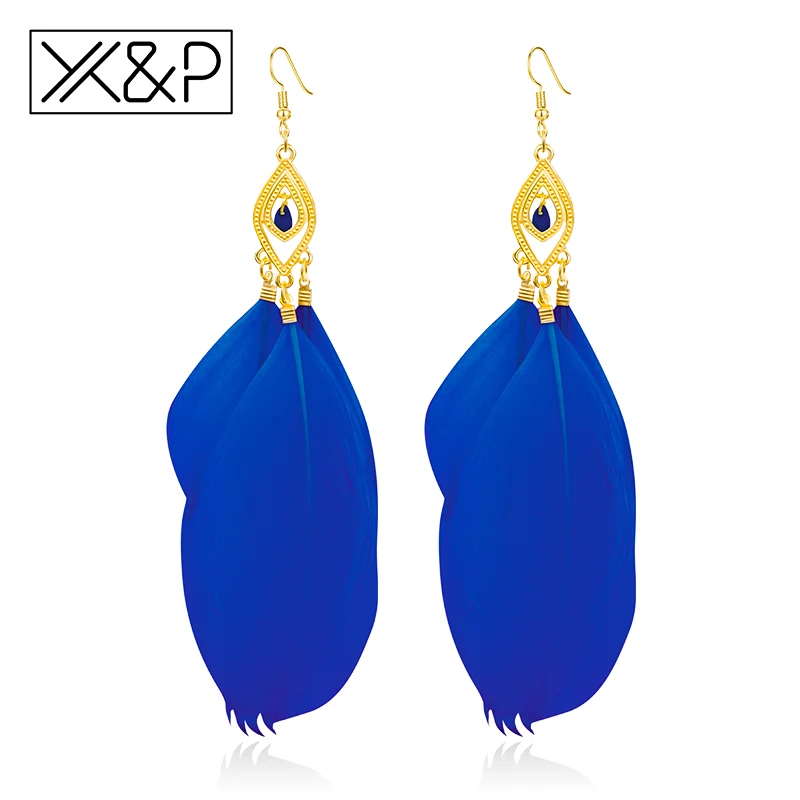 X &amp P модные очаровательные этнические богемные длинные висячие серьги с