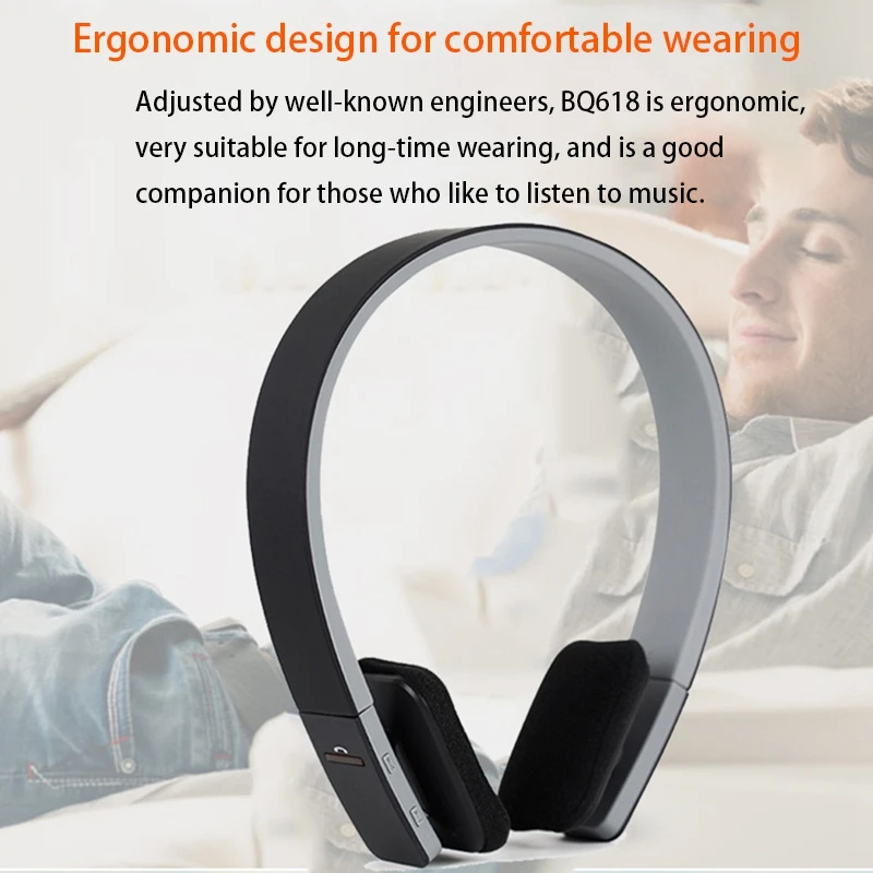 

Bluetooth Headphone Built-in Microphones Noise Cancelling Wireless Sports Running Headsets Stereo Sound Hifi Earphones