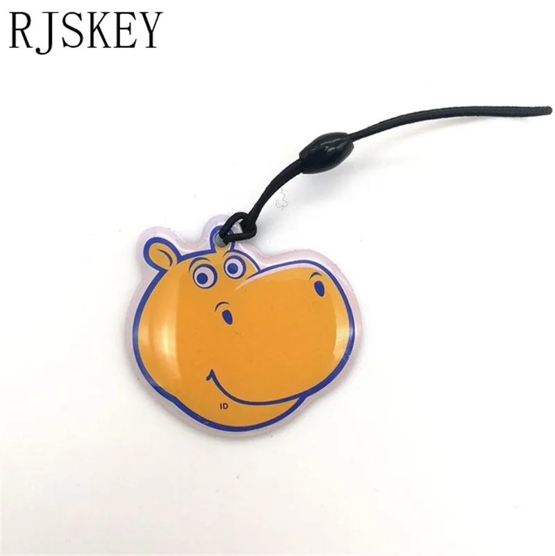 Hippo 1 шт./лот 125 кГц RFID T5577 Токен метка цепь для ключей брелок кольцо перезаписываемый Бланк Rfid карта значок для ID карты Копир Дубликатор Cloner - Цвет: Hippo