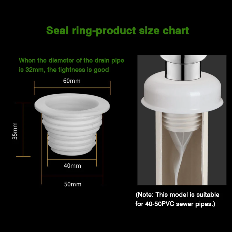 Ванная комната Кухня сливная труба дезодорант уплотнительное кольцо вилка