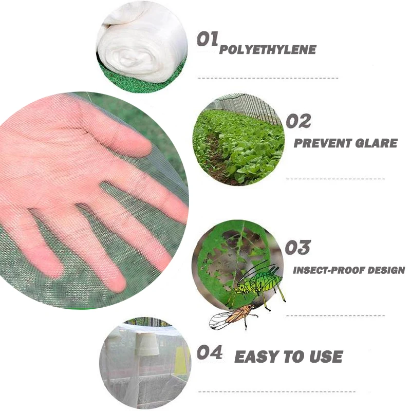 Garden Pest Control Anti-bird Mesh Net Insect Plant Covers Greenhouse Protective Fruit Vegetables Care Cover |