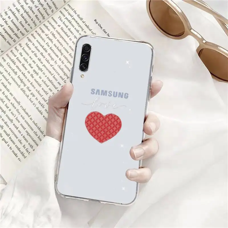 

Cute Love Heart Lovers Phone Case Transparent for Samsung s9 s10 s20 Huawei honor P20 P30 P40 xiaomi note mi 8 9 pro lite plus