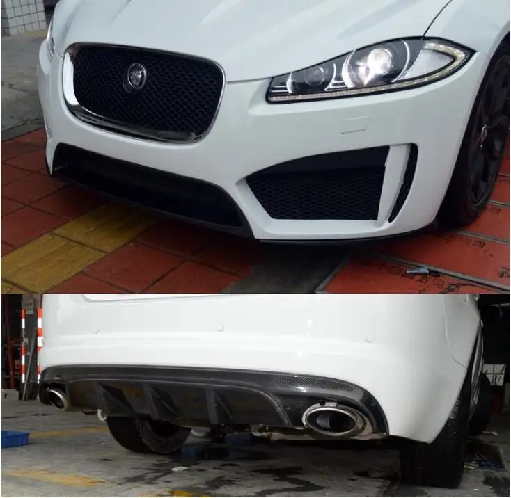 XFR-S стиль ABS черный праймер Автомобильный задний бампер для губ автомобильный диффузор подходит для Jaguar XF 2012 2013