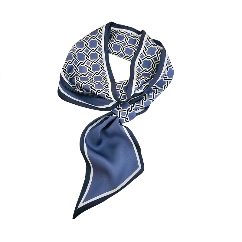 

Hot 2021 Silk Scarf Women New Shawl Wrap Printed Square Scarves Female Small Scarfs High Quality Bandana Hijab Foulard Pashmina